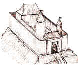 hmotov rekonstrukce hradu Talmberk