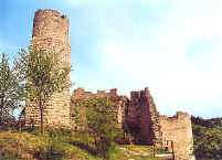 bergfrit horního hradu
