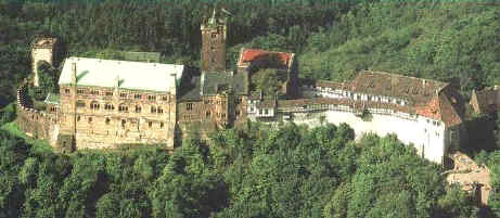 letecký pohled na hrad