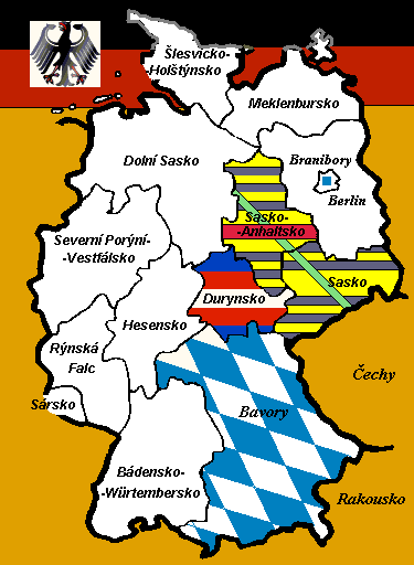 mapa Německa