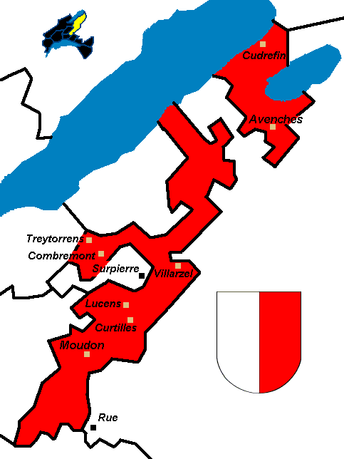 mapa okresu Broye-Vully